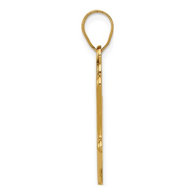 14K Yellow Gold Autism Awareness Handprint Pendant – view 3