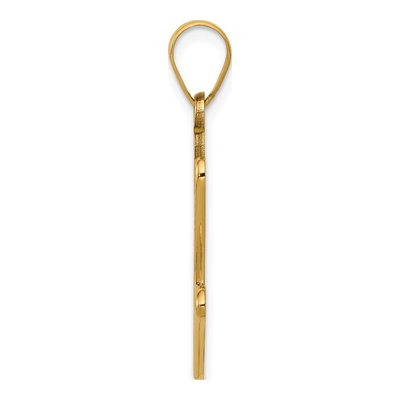 14K Yellow Gold Autism Awareness Handprint Pendant – view 3