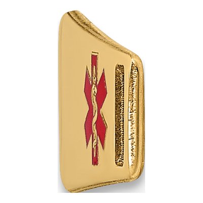 14K Yellow Gold Medical ID Plate Bracelet – view 3