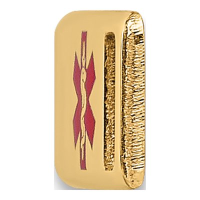 14K Yellow Gold Medical ID Plate Bracelet – view 3