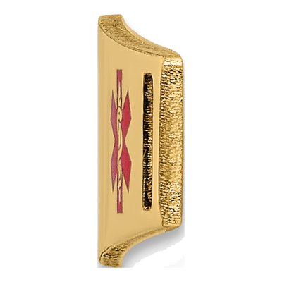14K Yellow Gold Off-Center Medical ID Plate Bracelet – view 3