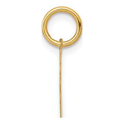 14K Yellow Gold Boy Head Scalloped Disc Charm – view 3