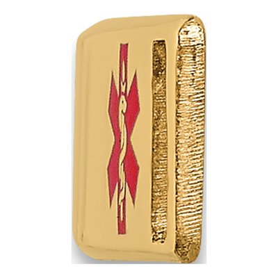 14K Yellow Gold Medical ID Plate Bracelet – view 3