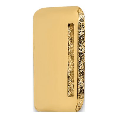 14K Yellow Gold Red Enamel Medical ID Plate Bracelet – view 3