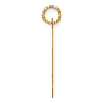 14K Yellow Gold Girl Head Charm – view 3