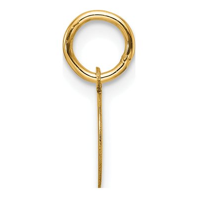 14K Yellow Gold Round Disc Charm – view 3