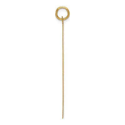 14K Yellow Gold Round Disc Charm – view 3