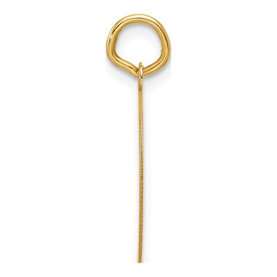 14K Yellow Gold Round Disc Charm – view 3