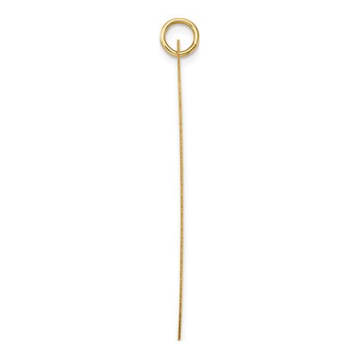 14K Yellow Gold Dog Tag Disc Charm – view 3