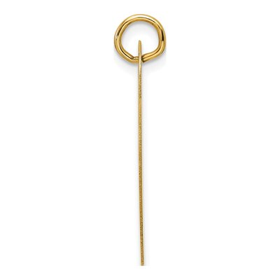 14K Yellow Gold Heart Disc Charm – view 3