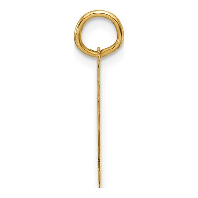 14K Yellow Gold Heart Disc Charm – view 3