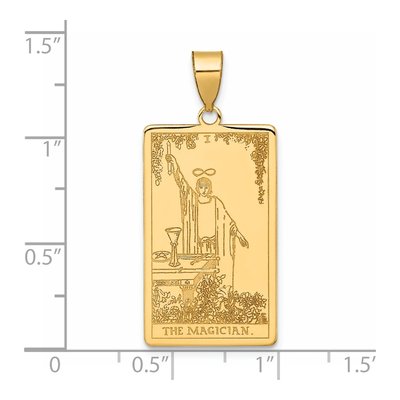 14K Yellow Gold Magician Tarot Pendant – view 5