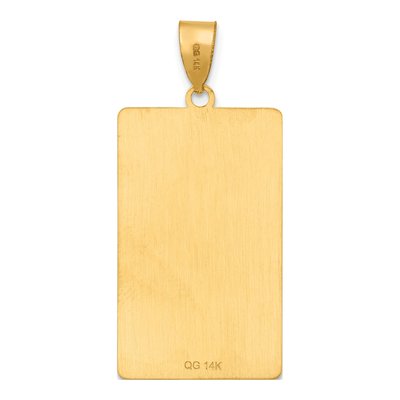 14K Yellow Gold Emperor Tarot Card Pendant – view 4