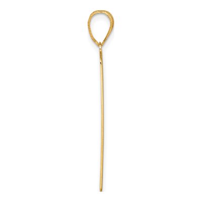 14K Yellow Gold Lovers Tarot Card Pendant – view 3