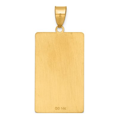 14K Yellow Gold Lovers Tarot Card Pendant – view 4