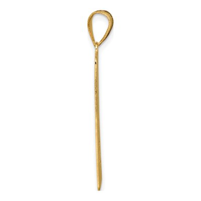 14K Yellow Gold Strength Tarot Card Pendant – view 3