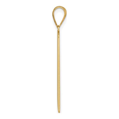 14K Yellow Gold Wheel of Fortune Tarot Pendant – view 3