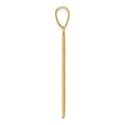 14K Yellow Gold Hanged Man Tarot Pendant – view 3