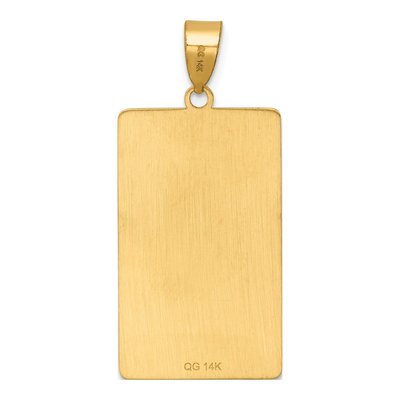 14K Yellow Gold Hanged Man Tarot Pendant – view 4