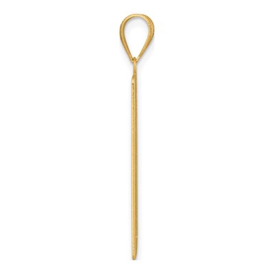 14K Yellow Gold Death Tarot Card Pendant – view 3