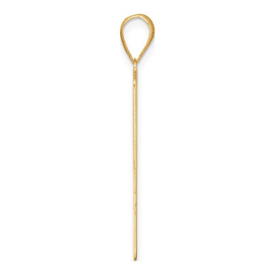14K Yellow Gold Moon Tarot Card Pendant – view 3