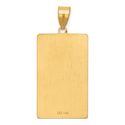 14K Yellow Gold Sun Tarot Card Pendant – view 4