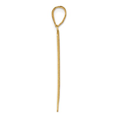 14K Yellow Gold World Tarot Card Pendant – view 3