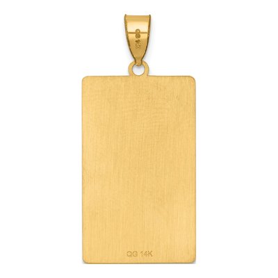 14K Yellow Gold World Tarot Card Pendant – view 4