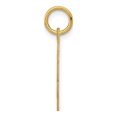 14K Yellow Gold Boy Head Scalloped Disc Charm – view 2