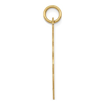 14K Yellow Gold Girl Disc Charm – view 2