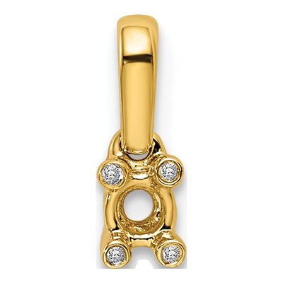 14K Yellow Gold Diamond Family Pendant – view 6