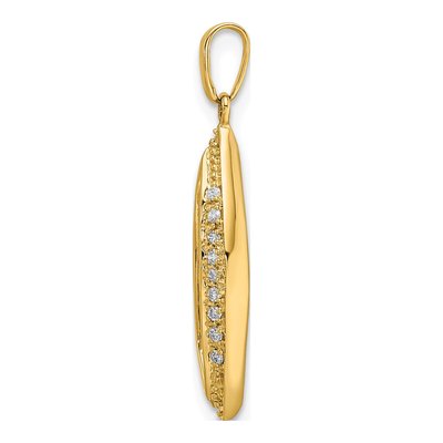 14K Yellow Gold 0.09 ct tw Diamond Personalized Family Pendant – view 3