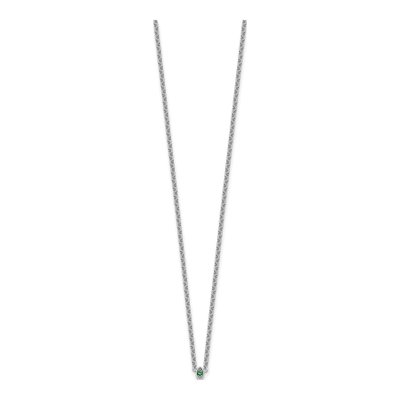 14K White Gold Personalized Mother's Birthstone Necklace – view 3