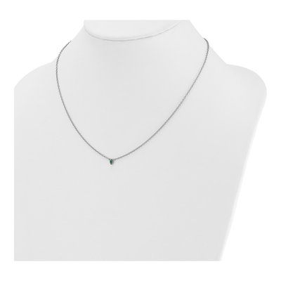 14K White Gold Personalized Mother's Birthstone Necklace – view 4