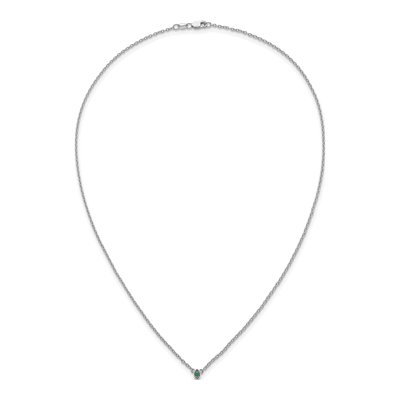 14K White Gold Personalized Mother's Birthstone Necklace – view 5