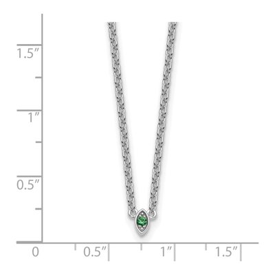 14K White Gold Mother's Birthstone Necklace – view 6
