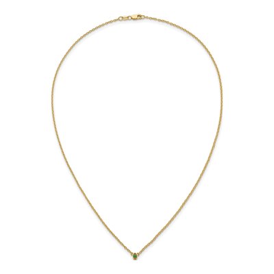 14K Yellow Gold Personalized Birthstone Necklace – view 5