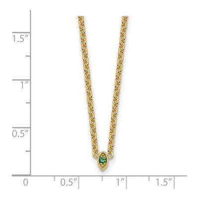 14K Yellow Gold Personalized Birthstone Necklace – view 6