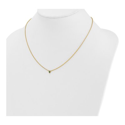 14K Yellow Gold Personalized Birthstone Necklace – view 4