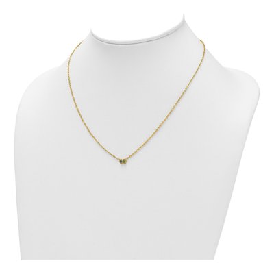 14K Yellow Gold Personalized 2-Stone Mother's Necklace – view 4