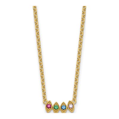 14K Yellow Gold Personalized Mother's Necklace – view 2
