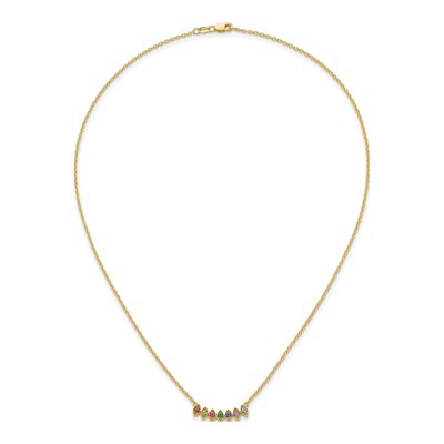 14K Yellow Gold Personalized Mother's Necklace – view 5