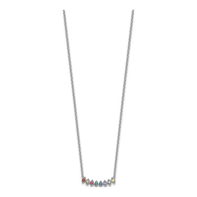 14K White Gold Personalized Mother's Necklace – view 3