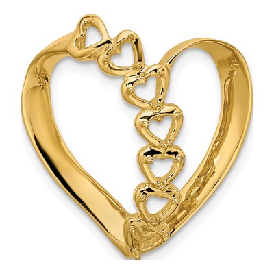 14K Yellow Gold 6-Stone Slide Mother's Pendant Mounting – view 5