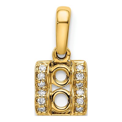 14K Yellow Gold Diamond Family Pendant – view 6