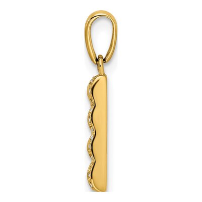 14K Yellow Gold Diamond Family Pendant – view 3