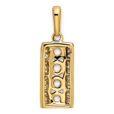 14K Yellow Gold Diamond Family Pendant – view 4