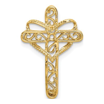 14K Yellow Gold Mother's Cross Pendant – view 6