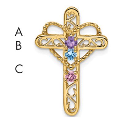 14K Yellow Gold Personalized Family Pendant – view 5