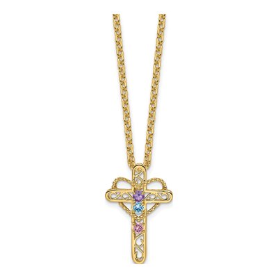 14K Yellow Gold Personalized Family Pendant – view 7
